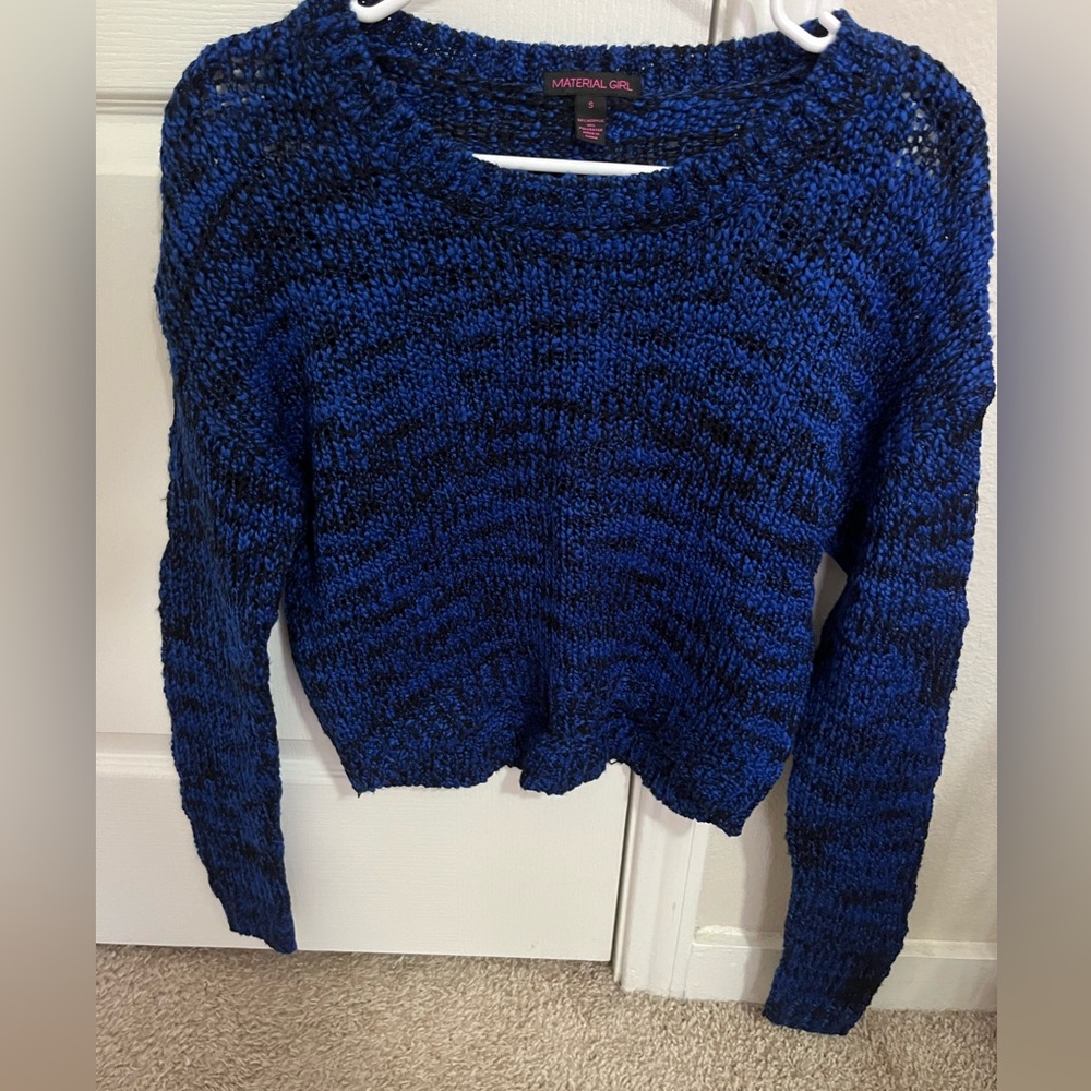 Blue and black sweater